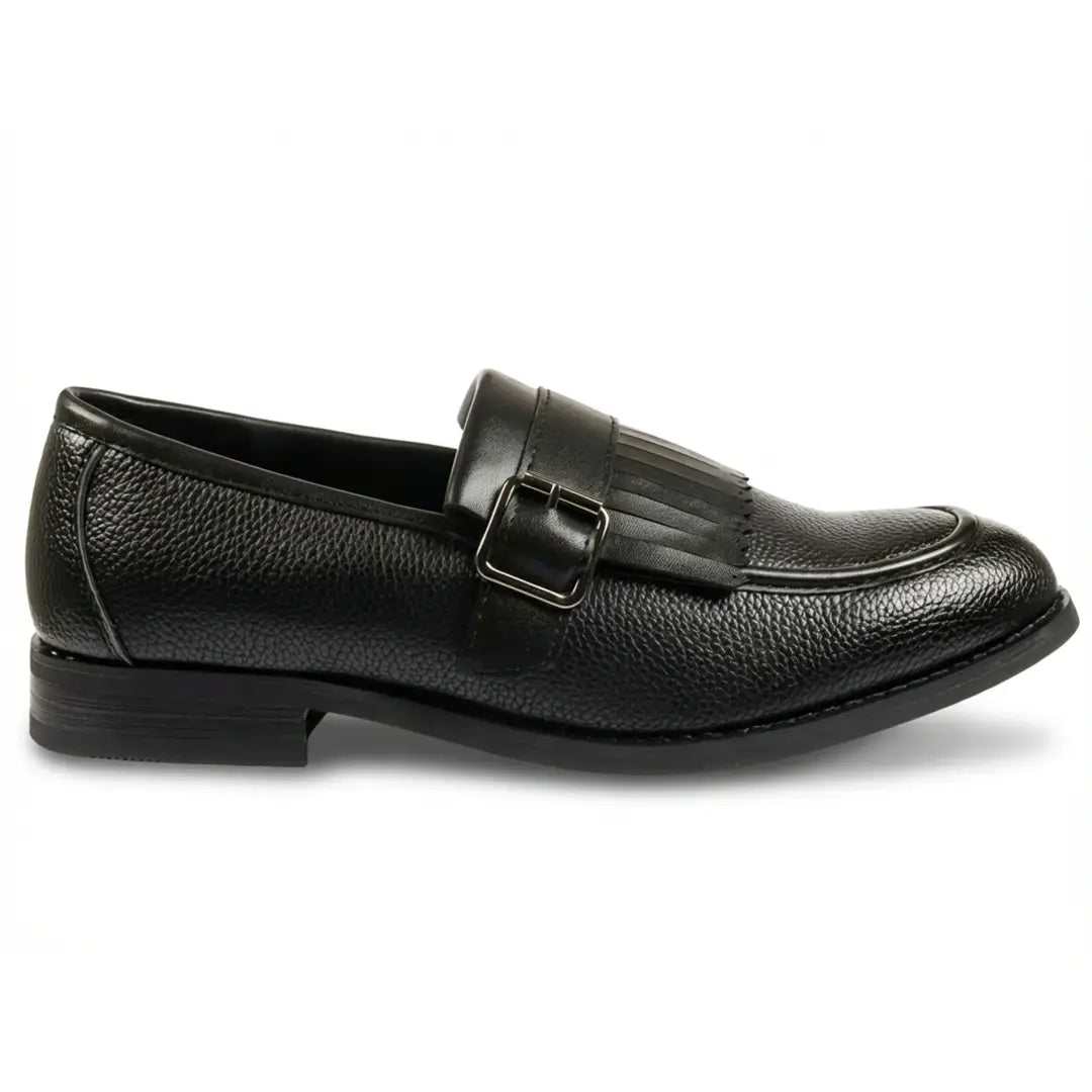 Men’s Fringe Monk Strap Slip-On Loafers-TruClothing