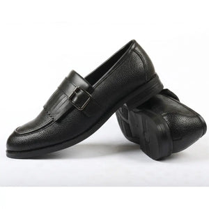 Men’s Fringe Monk Strap Slip-On Loafers-TruClothing