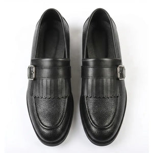 Men’s Fringe Monk Strap Slip-On Loafers-TruClothing
