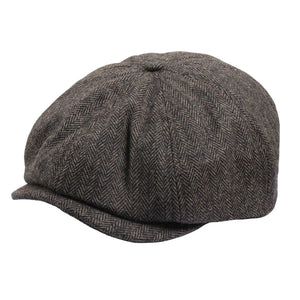 Men's Herringbone Newsboy Classic Flat Cap-TruClothing