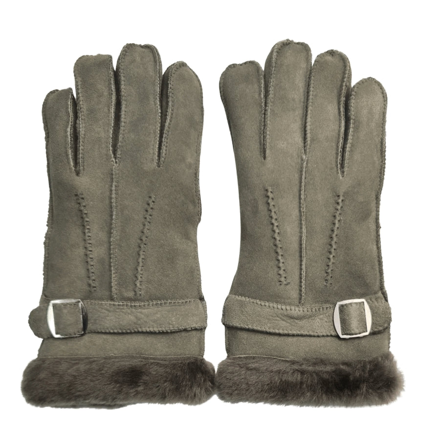 Men’s Sheepskin Suede Leather Wool Lining Gloves-TruClothing