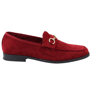 Men's Leather Lined Slip On Suede Loafer Shoes