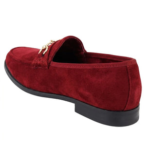 Men's Leather Lined Slip On Suede Loafer Shoes