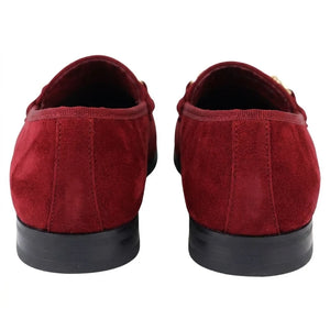 Men's Leather Lined Slip On Suede Loafer Shoes