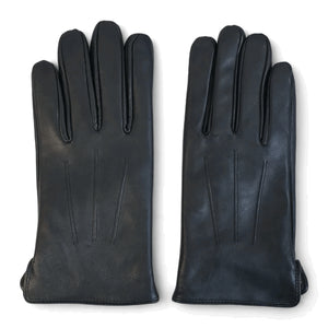 Men's Leather Wool Lined Elastic Wrist Gloves-TruClothing