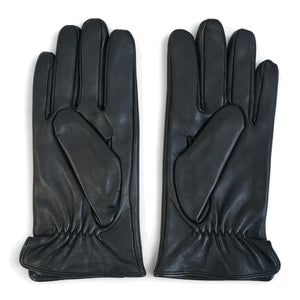 Men's Leather Wool Lined Elastic Wrist Gloves-TruClothing