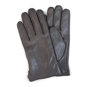 Men's Leather Wool Lined Elastic Wrist Gloves-TruClothing