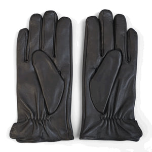 Men's Leather Wool Lined Elastic Wrist Gloves-TruClothing