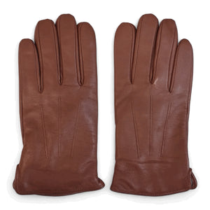 Men's Leather Wool Lined Elastic Wrist Gloves-TruClothing