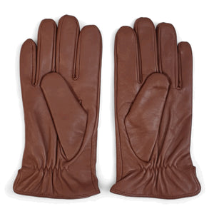 Men's Leather Wool Lined Elastic Wrist Gloves-TruClothing