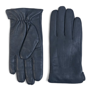 Men's Leather Wool Lined Elastic Wrist Gloves-TruClothing