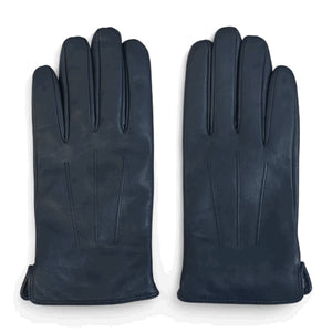 Men's Leather Wool Lined Elastic Wrist Gloves-TruClothing