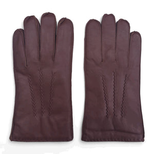 Men's Leather Wool Lined Gloves-TruClothing