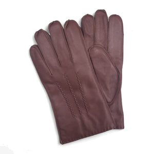Men's Leather Wool Lined Gloves-TruClothing