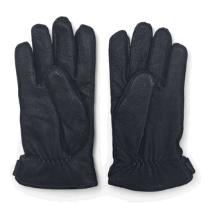 Men’s Leather Wool Lined Snap Button Closure Winter Gloves-TruClothing