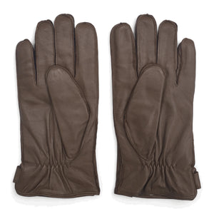 Men’s Leather Wool Lined Snap Button Closure Winter Gloves-TruClothing