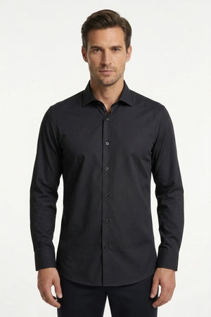 Men's Long Sleeve Button-Down Dress Shirt