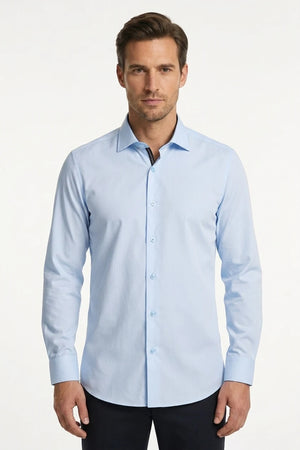 Men's Long Sleeve Button-Down Dress Shirt