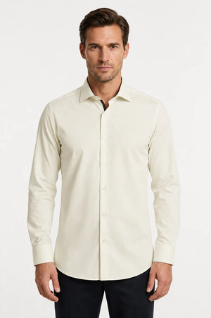 Men's Long Sleeve Button-Down Dress Shirt