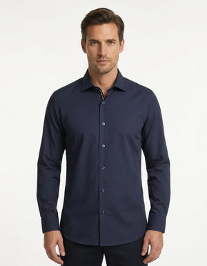 Men's Long Sleeve Button-Down Dress Shirt