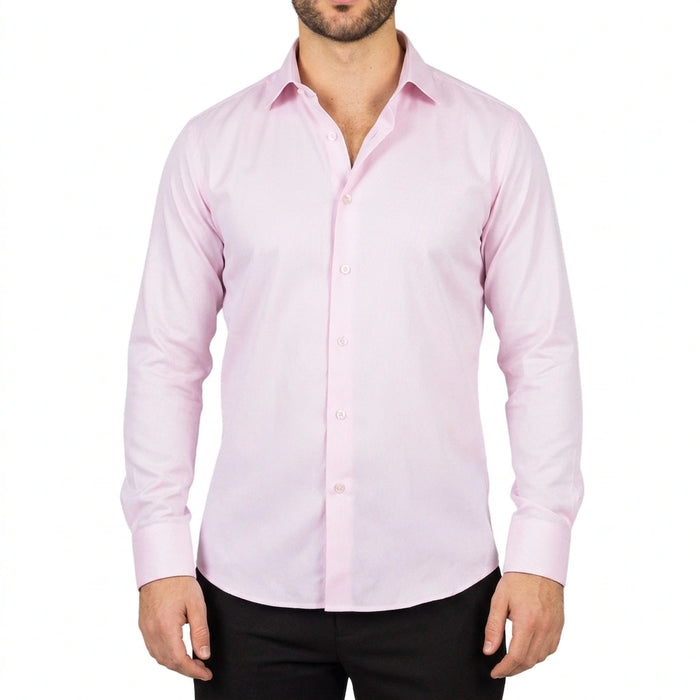 Men's Pink Double Cuff Oxford Shirt