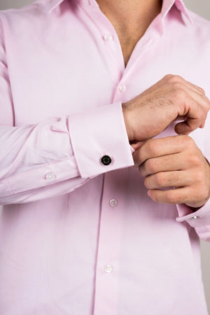 Men's Pink Double Cuff Oxford Shirt