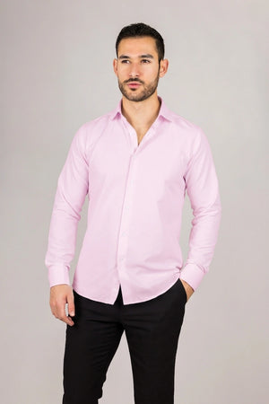 Men's Pink Double Cuff Oxford Shirt