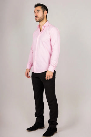 Men's Pink Double Cuff Oxford Shirt