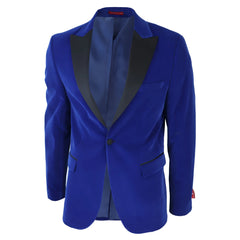 Royal blue sales velvet tuxedo jacket