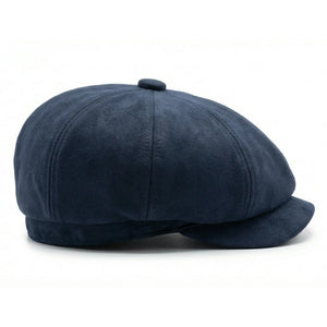 Gorra «Baker Boy» clásica de estilo Gatsby vintage de 8 paneles para hombre, de ante