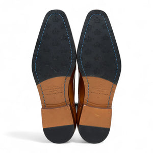 Men’s Tan Brown Leather Classic Formal Lace-Up Brogue Shoes