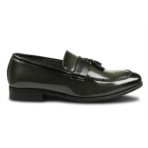 Men's Tassel High-Gloss Slip-On Loafers-TruClothing