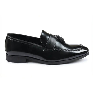 Men's Tassel High-Gloss Slip-On Loafers-TruClothing