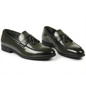 Men's Tassel High-Gloss Slip-On Loafers-TruClothing