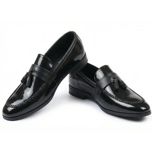 Men's Tassel High-Gloss Slip-On Loafers-TruClothing