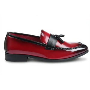 Men's Tassel High-Gloss Slip-On Loafers-TruClothing