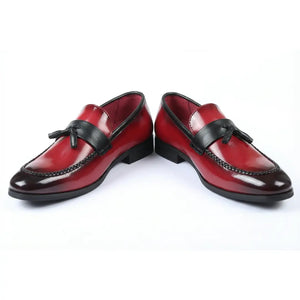 Men's Tassel High-Gloss Slip-On Loafers-TruClothing