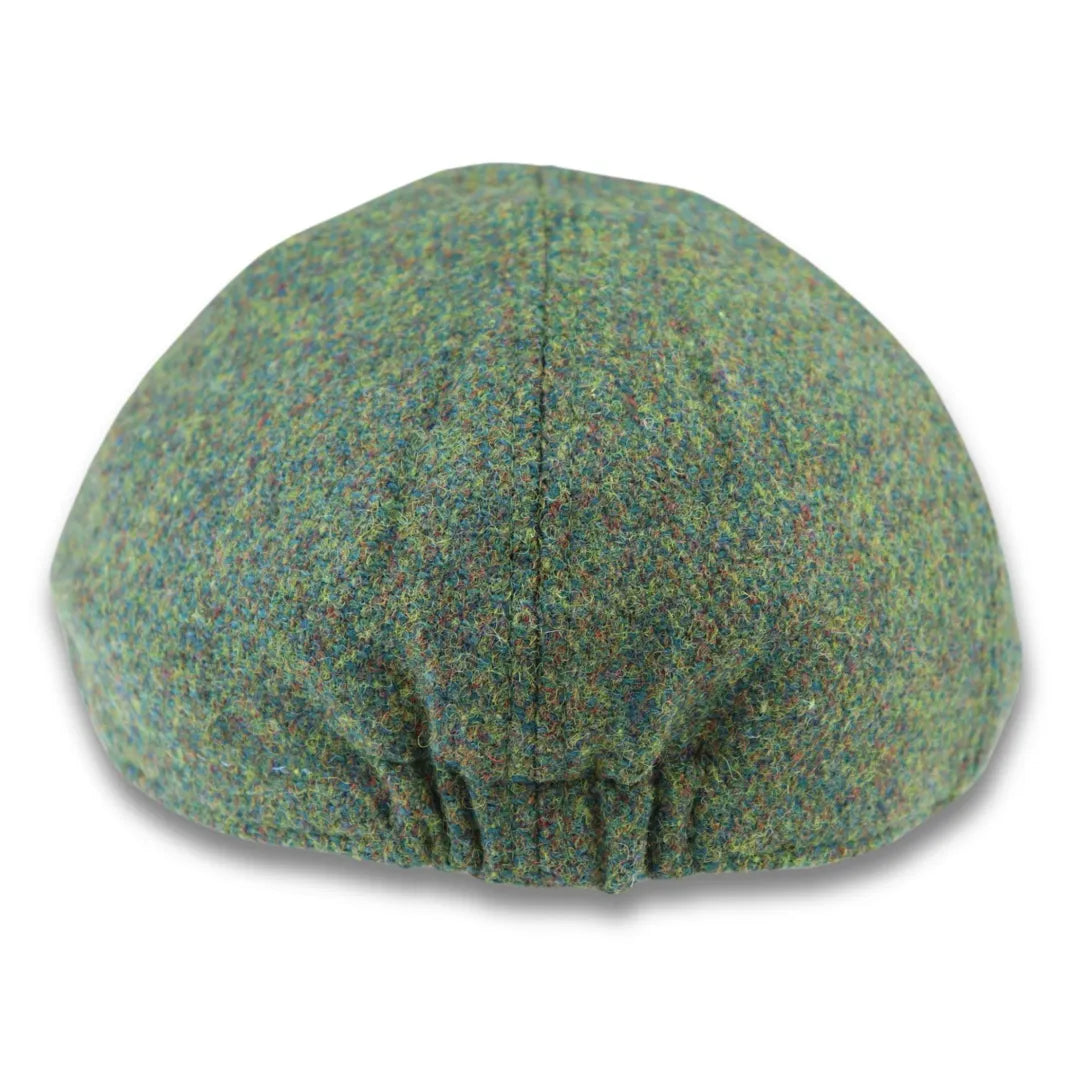 Schlichte, einfarbige Duckbill-Mütze aus Wollmischung in Grün für Herren