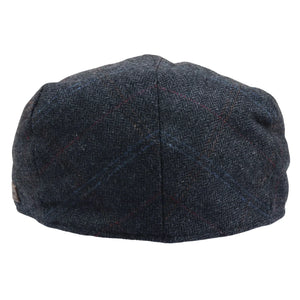 Men's Wool Blend Herringbone Plaid Ivy Flat Cap-TruClothing