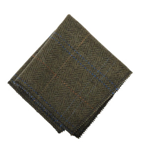 Men's Wool Blend Herringbone Plaid Tweed Tie-TruClothing