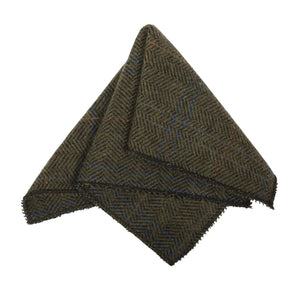 Men's Wool Blend Herringbone Plaid Tweed Tie-TruClothing
