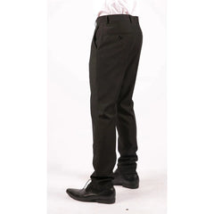 Mens Black Trousers Smart Casual Formal Work Office Wedding Prom Regular-TruClothing