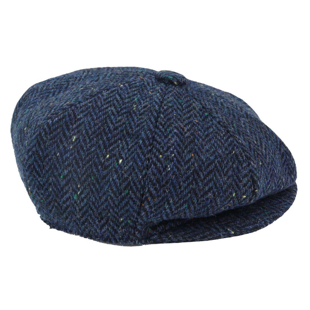Herren-Tweed-Zeitungsjungenmütze Peaky Baker Flat Check Hat