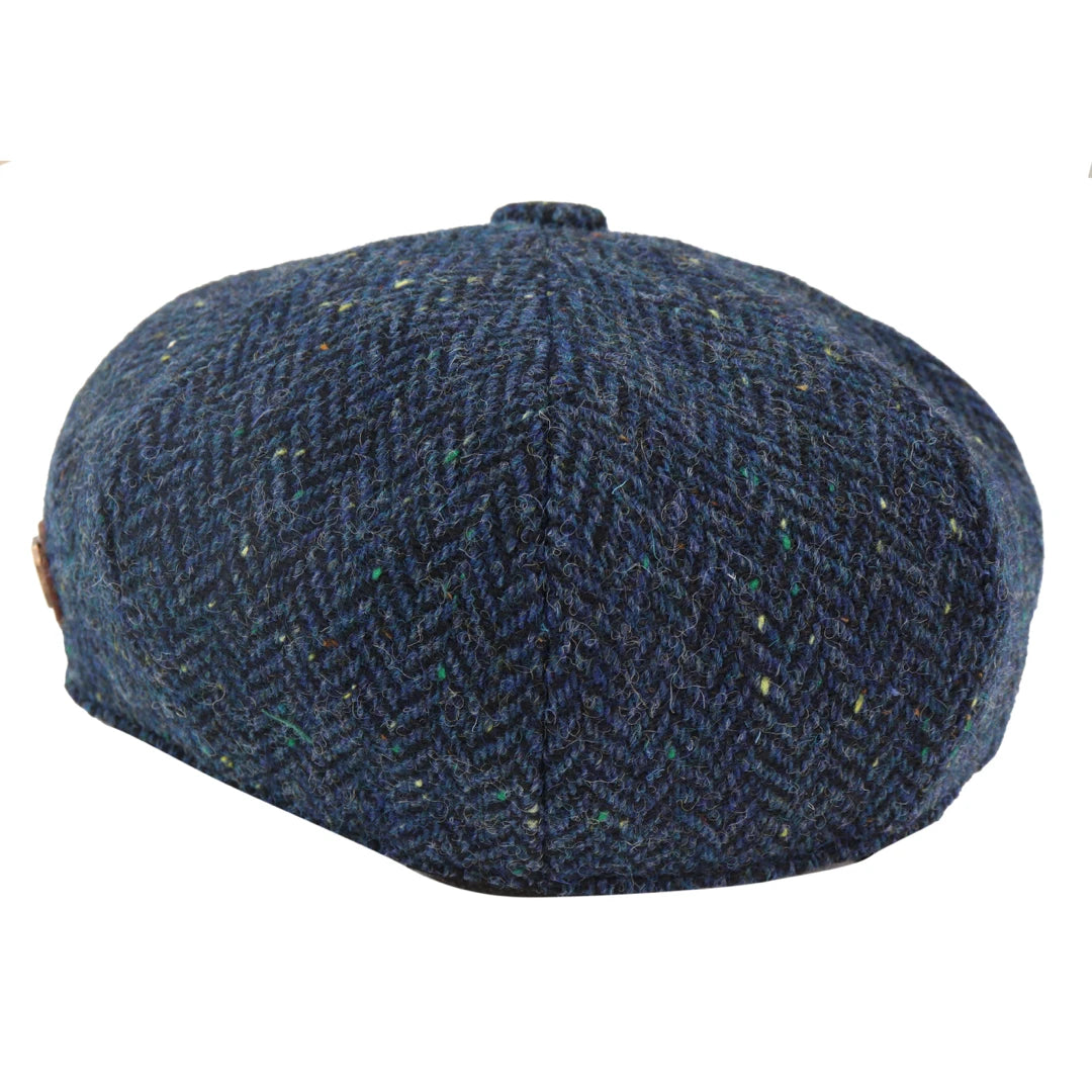 Gorra Newsboy de tweed para hombre Peaky Baker Flat Check Hat