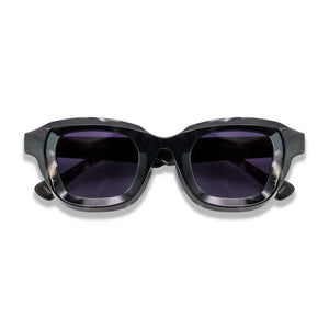 Milan - Black Geometric Frame Rectangle Polarized Sunglasses-TruClothing
