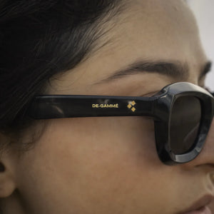 Milan - Black Geometric Frame Rectangle Polarized Sunglasses-TruClothing