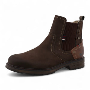 Men's Mokka Brown Water-Resistant Chelsea Ankle Boots-TruClothing