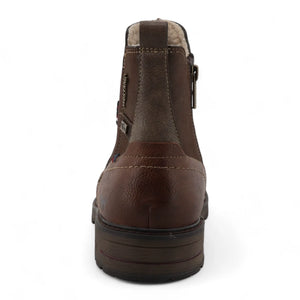 Men's Mokka Brown Water-Resistant Chelsea Ankle Boots-TruClothing