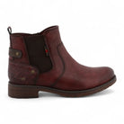 Women's Burgundy Chelsea Ankle Boots-TruClothing