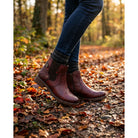Women's Burgundy Chelsea Ankle Boots-TruClothing